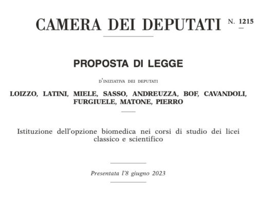 Istituzione dell’opzione biomedica nei corsi di studio dei licei classico e scientifico